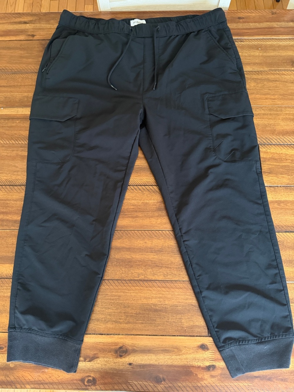 Goodfellow & Co Black Cargo Jogger Pants size XL